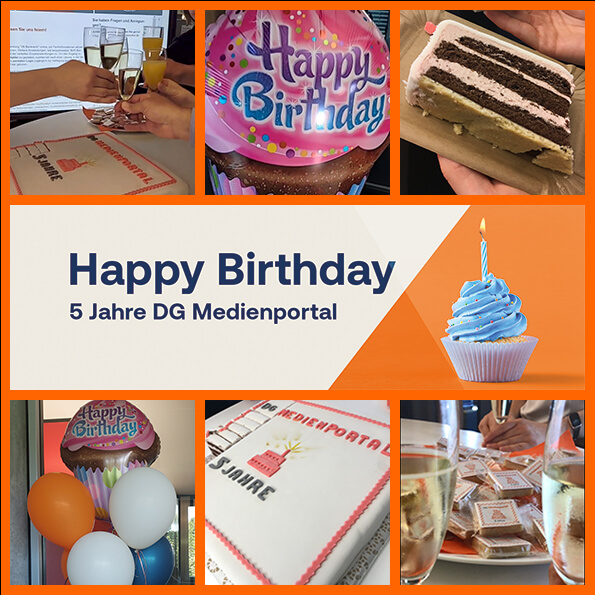 Collage mit Bildern der Geburtstagsfeier