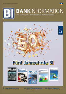 Das Cover der Jubiläums-Ausgabe der BankInformation
